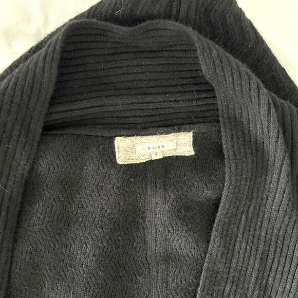 Suss Black Cashmere Cardigan - Picture 4 of 7